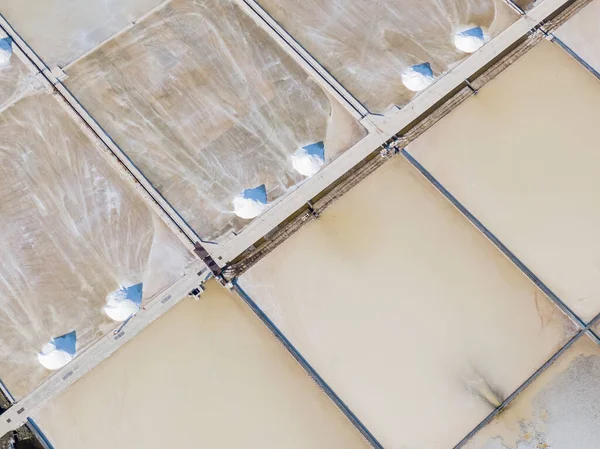 Aerial View Salt Farmer Pond Nin Croatia — Stock Photo, Image