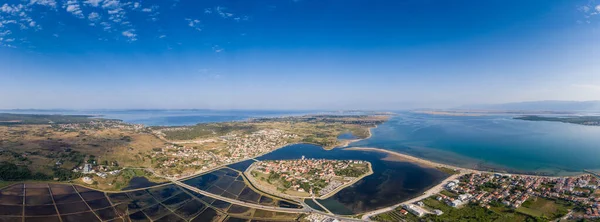 Vista Aérea Isla Nin Croacia —  Fotos de Stock