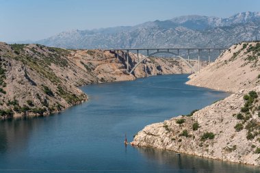 Hırvatistan 'da Güzel Maslenica Köprüsü
