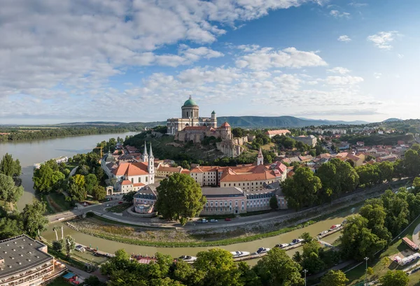 Veduta Aerea Della Basilica Esztergom Ungheria — Foto Stock