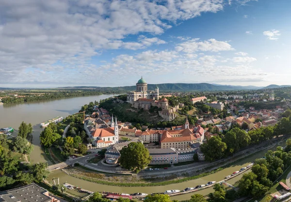 Vista Aérea Basílica Esztergom Hungría —  Fotos de Stock