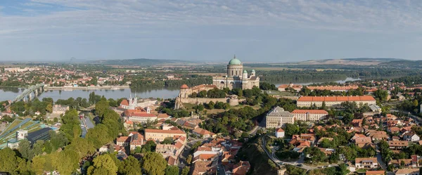 Vista Aérea Basílica Esztergom Hungría —  Fotos de Stock