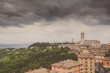perugia manzarası gördüm