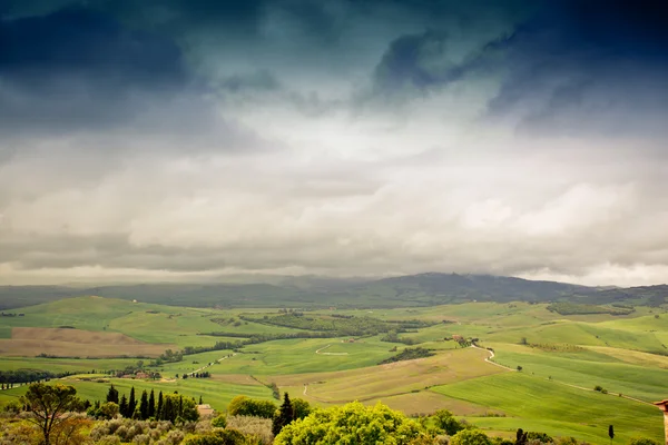 Toskanska landskapet i Italien — Stockfoto