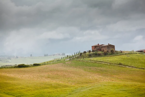 Tuscan τοπίο στην Ιταλία — Φωτογραφία Αρχείου