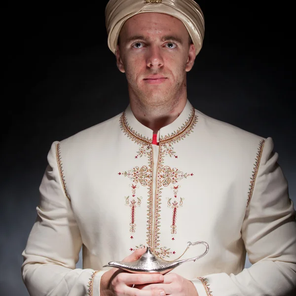 Man in oriental costume — Stock Photo, Image