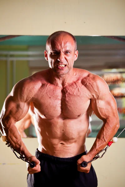 Εκπαίδευση Bodybuilder — Φωτογραφία Αρχείου