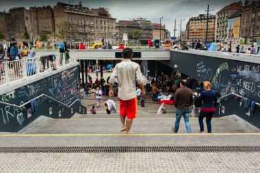 Keleti Railway Station, mülteci savaş