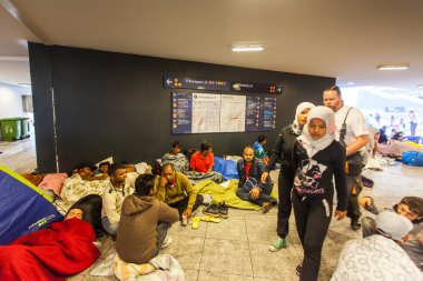 Keleti Railway Station, mülteci savaş