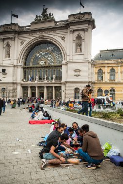 Keleti Railway Station, mülteci savaş