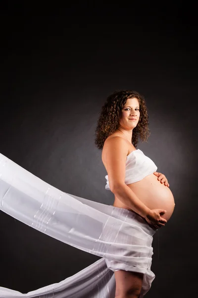 Vacker gravid kvinna — Stockfoto