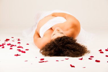 Güzel hamile kadın.