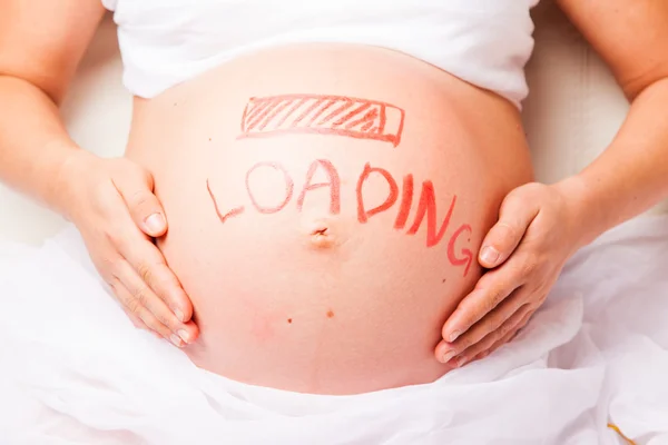 Una donna incinta — Foto Stock