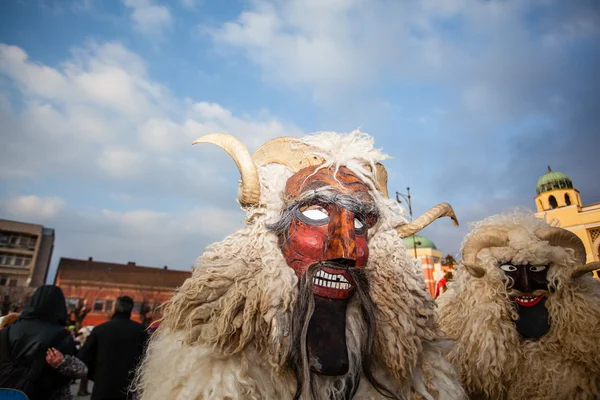 Busojaras in Mohacs — Stock Photo, Image