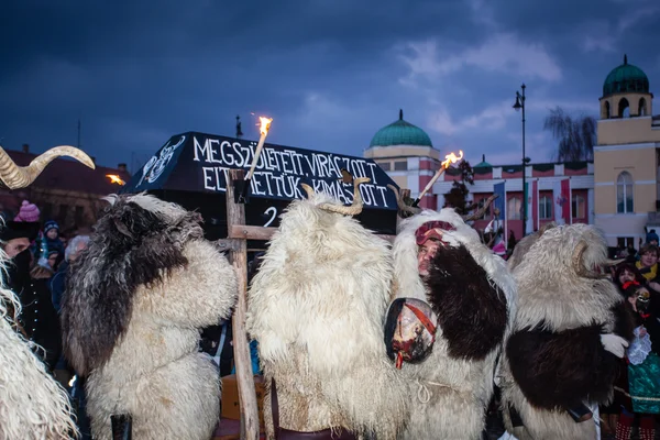 Busojaras v Mohacsu — Stock fotografie