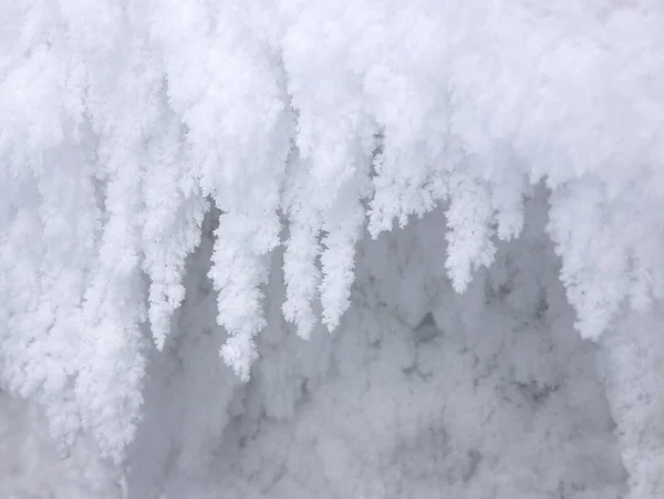 Escarcha Nieve Una Cueva Altai —  Fotos de Stock