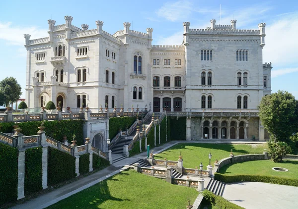 Miramare Slot i Trieste (Italien ) - Stock-foto