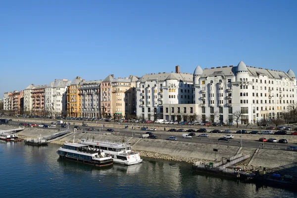 Palatinus Häuser in Budapest — Stockfoto