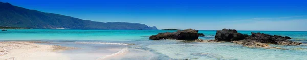 Mare - Grecia, Creta, Elafonissos - panorama Immagine Stock