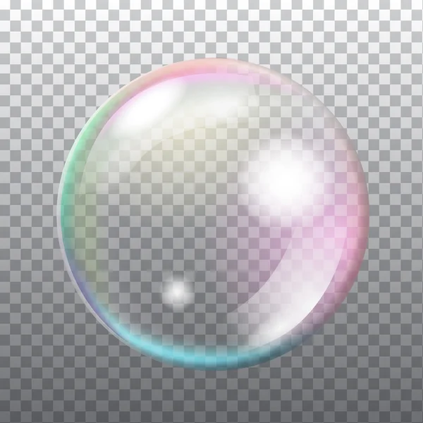 Bulle de savon transparente abstraite — Image vectorielle