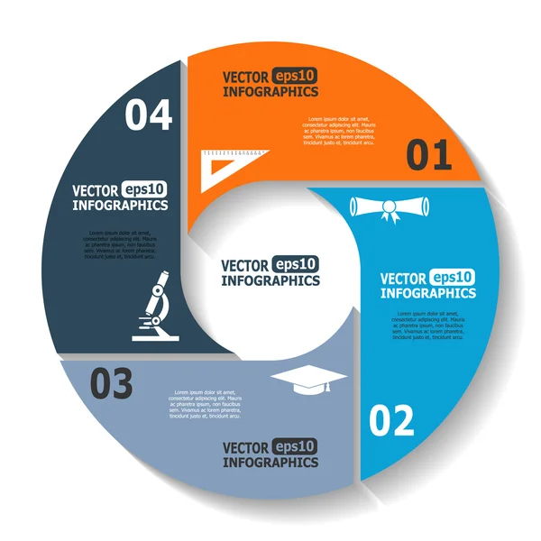 Modern circle infographics — Διανυσματικό Αρχείο