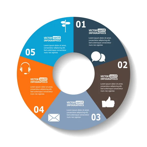 Modern circle infographics — Stock Vector