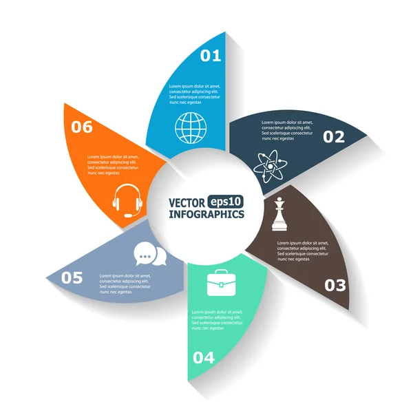 Modern circle infographics — Διανυσματικό Αρχείο