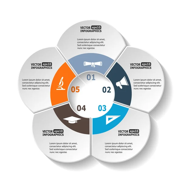 Infographie circulaire moderne — Image vectorielle