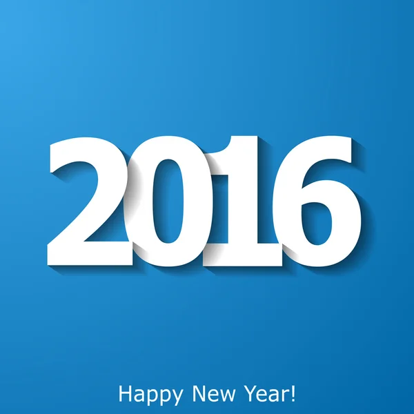 Creative New Year 2016 text design — Stock Vector