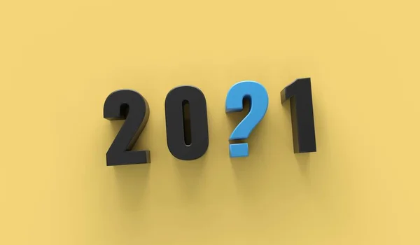 2021 Ερωτηματικό Rendering — Φωτογραφία Αρχείου