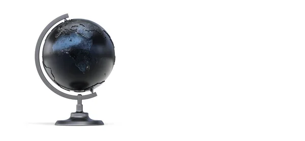 Terrestrial Globe White Background Rendering — Stock Photo, Image