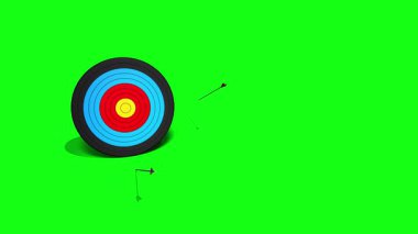 Bir çok ok bir hedefi ıskaladı - 3D görüntüleme