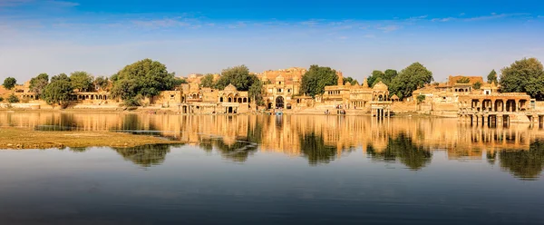 Gadi Sagar (Gadisar), Jaisalmer, Rádžasthán, Indie, Asie — Stock fotografie