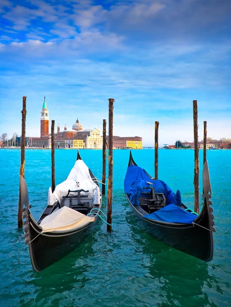 Gondolas in Venice, Italy — Stock Photo, Image