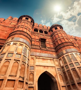 Agra Fort, Agra, Uttar Pradesh, Hindistan, Asya