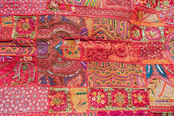 Indian patchwork carpet — Stock Photo, Image