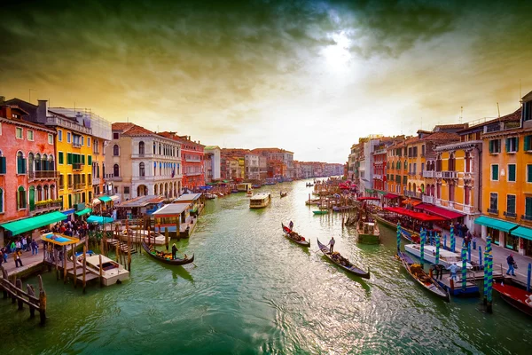 Grand Canal, Benátky, Itálie. — Stock fotografie