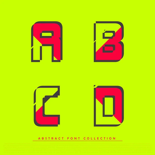 Abstract Red Typographic Alphabet Stock Vector Image by ©hunthomas