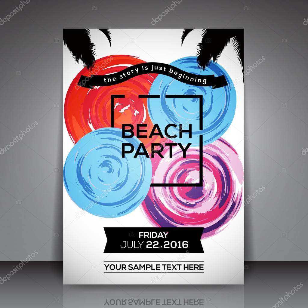 Beach Party Flyer  