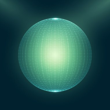 3D soyut illüstrasyon