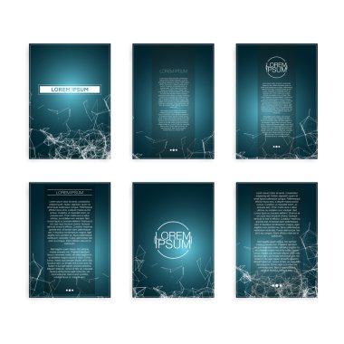 Soyut Mesh geometrik Modern el ilanları ayarla