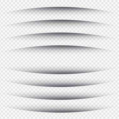 Gölge - yuvarlak tasarım öğeleri satır  