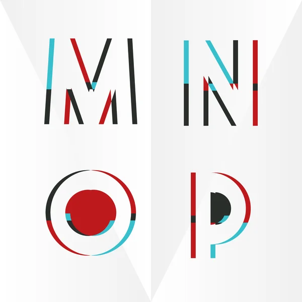 Abstract Red Typographic Alphabet Stock Vector Image by ©hunthomas