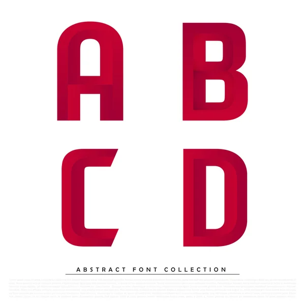 Abstract Red Typographic Alphabet Stock Vector Image by ©hunthomas