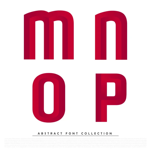 Abstract Red Typographic Alphabet Stock Vector Image by ©hunthomas