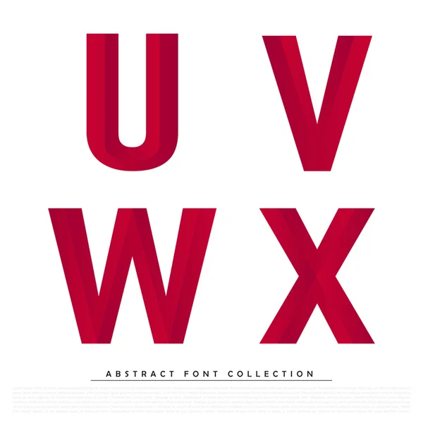 Abstract Red Typographic Alphabet Stock Vector Image by ©hunthomas