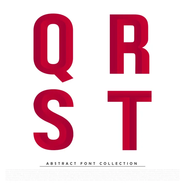 Abstract Red Typographic Alphabet Stock Vector Image by ©hunthomas