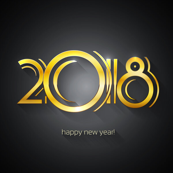 Поздравительная открытка на 2018 год 