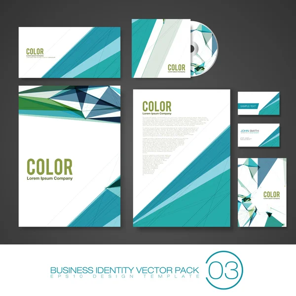 Business Identity Templates — Stock Vector