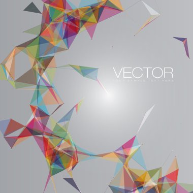 daireler ile soyut mesh arka plan